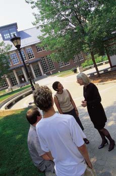 Hart speaking with students - Photo by Kindra Clineff