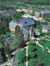 Aerial view of campus