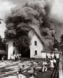 Horse barn fire
