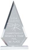 Championship Women's Team Foil 1st Place award