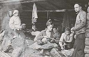 Gwynne Daggert and students at Mt. Chocorua