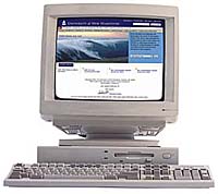 Computer displaying unh.edu website