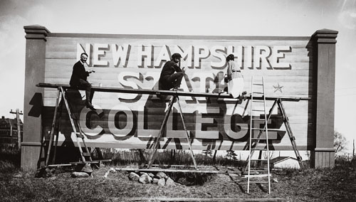 College sign