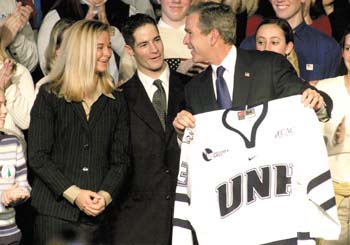George Bush, Darren Haydar and Brandi Kerns.