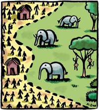 Research, illusrations by Michael Sloan
