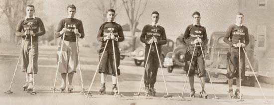 Paul Sweet and cross country ski team